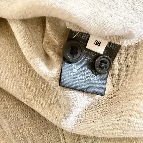 Etoile Isabel Marant Melphine Wool Blend High Neck Ruffle Blouse 38 6 - Picture 12 of 12